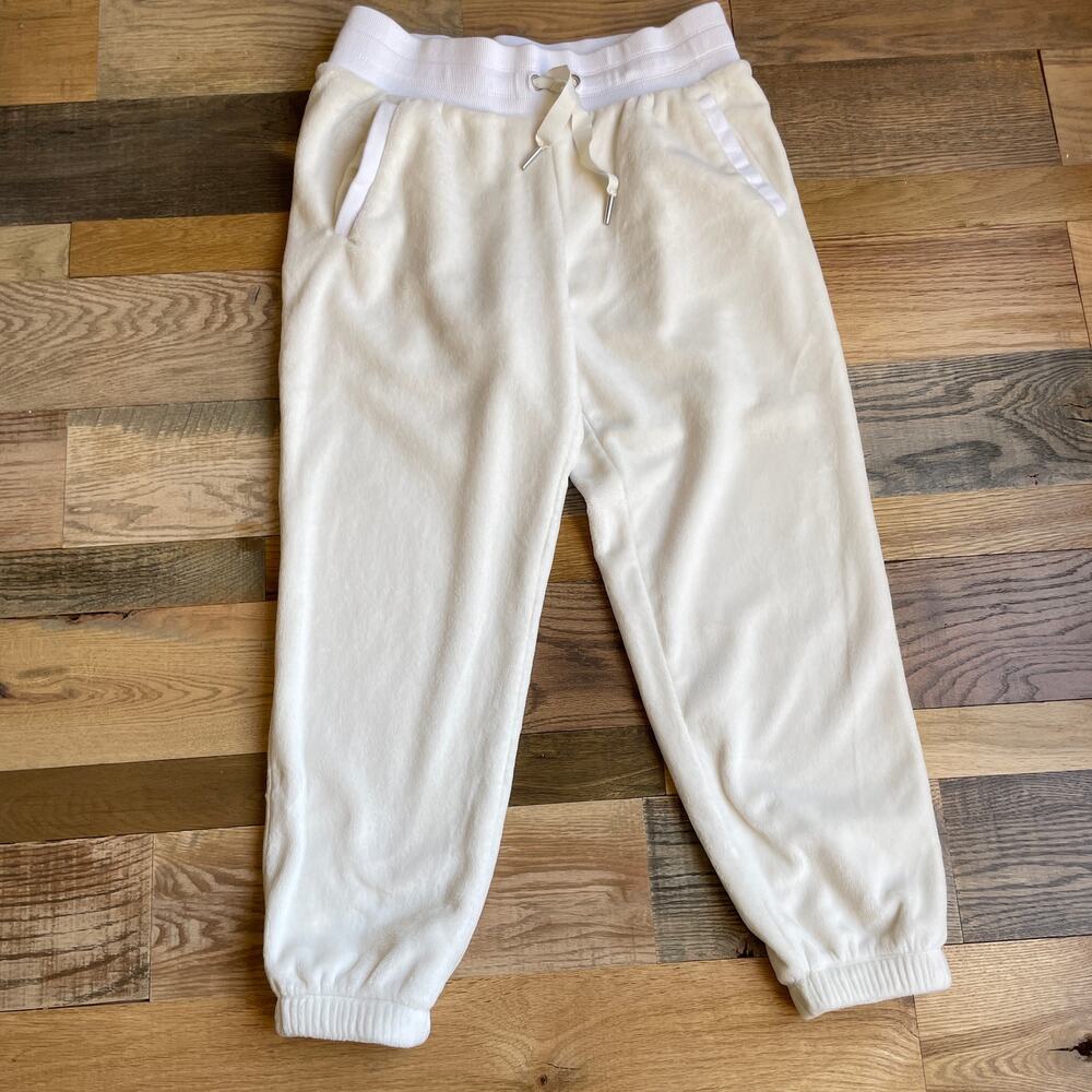 Athleta Double Cozy Karma Jogger Cream Fleece Pants Women's M